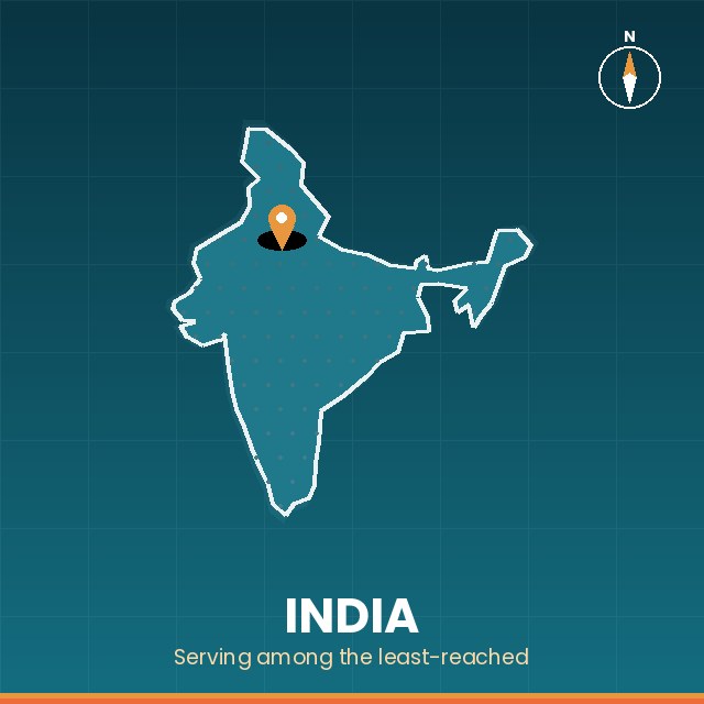 Map of India — region served by Ralph Francis